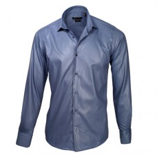 Blue Sateen Oxford Shirt