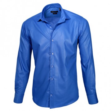 Royal Blue Sateen Oxford Shirt