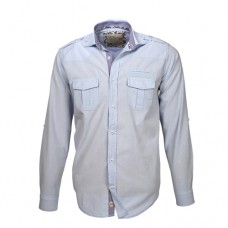 Baby Blue Double Pocket Oxford Shirt