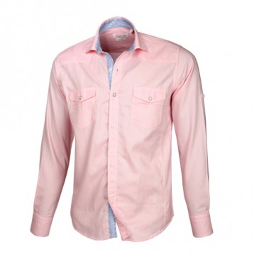 Pink Double Pocket Shirt